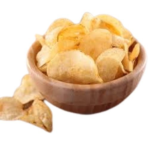Round Natural Flavor Fried Salty Tasty Crunchy Potato Chips 