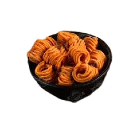 Spicy And Crispy Taste Round Pure Edible Fried Garlic Murukku 