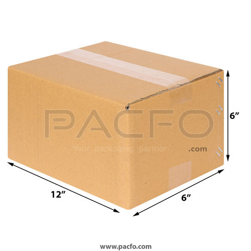 Square Shape Kraft Paper Corrugated Box For Packaging And Shipping