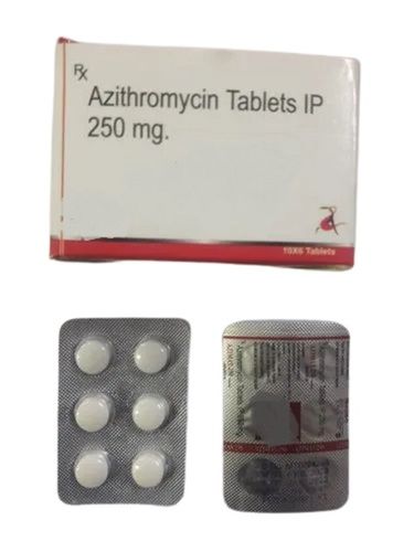 250Mg Anti Infective Medicine Solid Form Azithromycin Tablet For Treating Bacterial Infections  Expiration Date: 2 Years