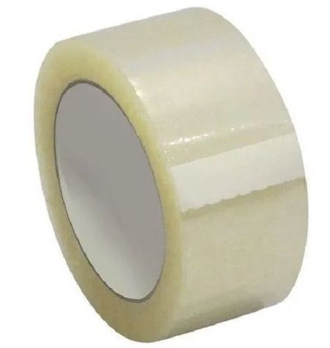 Creamy White 35 Metre Long Bopp Packaging Self Adhesive Tape