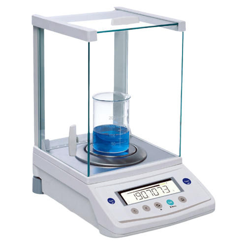 White 500 Gram Load Capacity Lcd Display Electrical Analytical Balances For Laboratory 