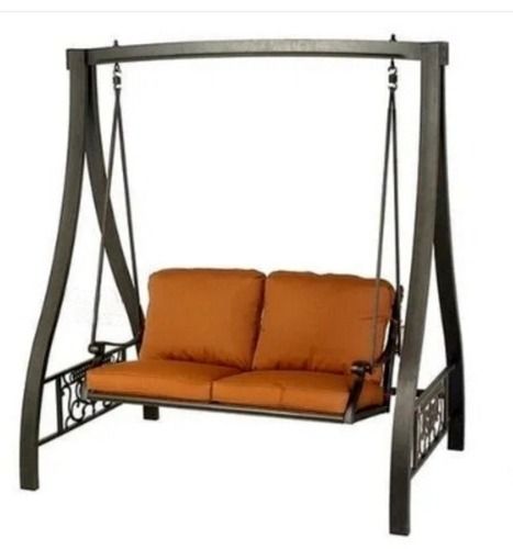 Grey Modern 55 Kilogram Eco Friendly And Comfortable Wrought Iron Swing