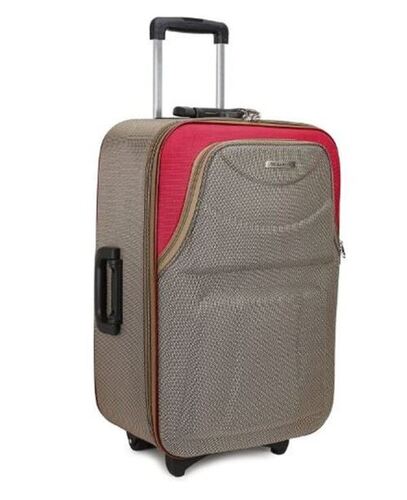 66x38x22 Centimeters Plain Dyed Polyester Trolley Bag With 2 Wheels