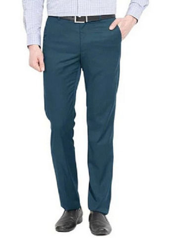 Double Pocket Regular Fit Plain Dyed Soft Cotton Trousers For Men 