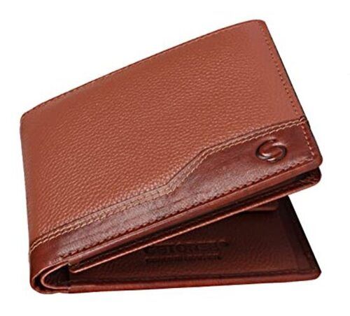 Brown Light Weight Foldable Modern Synthetic Leather Wallet For Mens