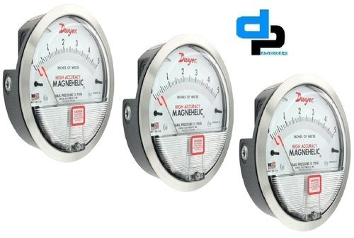 Black Magnehelic Gauge With Differential Pressure