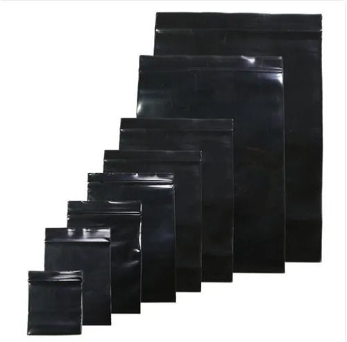 Plain Black Color Offset Printing Zip Lock Bag