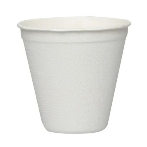 White 100Ml Plain Disposable Thermocol Cups For Serving Drinks