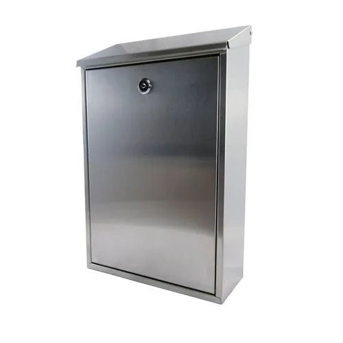 300x250x100 Mm 2.9 Mm Thick Polished Finished Steel Letter Box