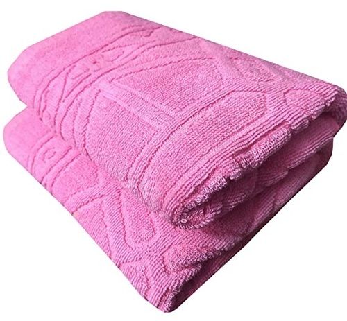 30x60 Inches 220 Grams Rectangular Plain Cotton Bath Towel