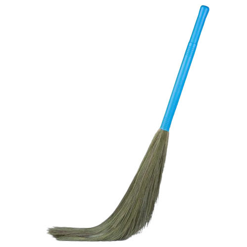 36 Inches Light Weight Plastic Handle Grass Broom For Floor Cleaning