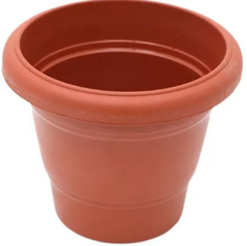 50 Gram Round And Plain Plastic Flower Pot For Garden 