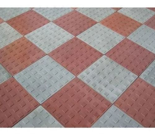 Multi Color 6 Pieces Box 25 Mm Glossy Finished Square Ceramic Material Chequered Tiles