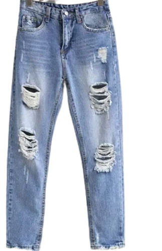 Denim Casual Wear Modern Ripped Jeans For Men