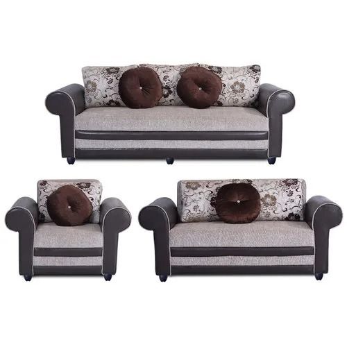 Machine Made Fancy 5 Seater Oak Wooden Sofa Set For Home