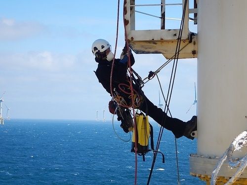 Industrial Rope Access Services Stud Earrings