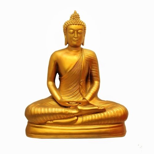 Non Printed Rust Proof Brass Buddha Statue For Home Decoration