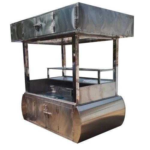 Rust Proof Stainless Steel Fast Food Stall For Outdoor Use