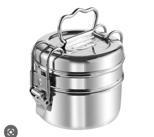 Stainless Steel Rolling Clip Tiffin Boxes For Office And School Use
