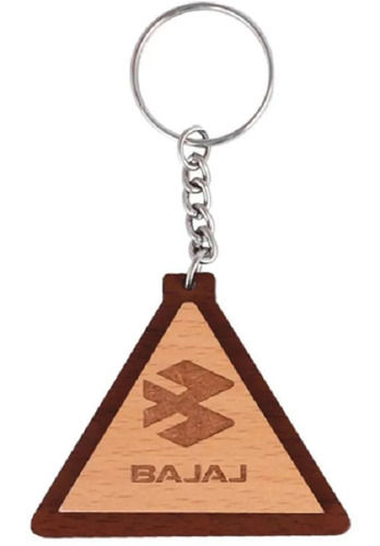 Brown Antique Steel Professional Wooden Keychains