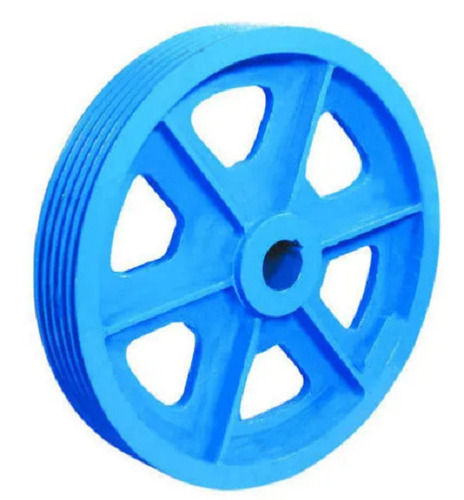 Blue 2 Kg Weight And Polish Finish Industry Cast Iron Pulleys