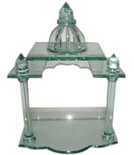 24 Inch Size Polished Rectangular Decoration Glass Temple