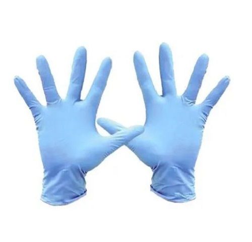 Blue Full Finger Plain Latex Surgical Disposable Gloves