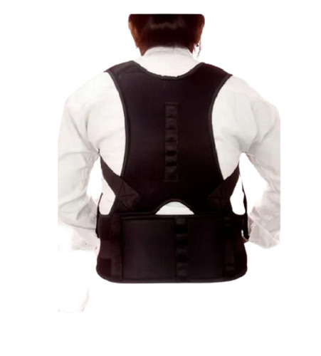 Flexible Foldable Plain Neoprene Back Support Belt - Neoprene, 33x24x2 Inch | Adjustable Straps, Portable Design, Supports Proper Posture