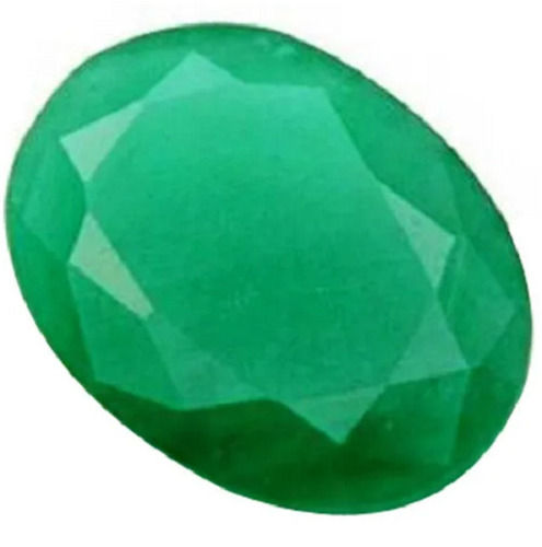 Lightweight Astrologer Treatments Oval Cut Green Natural Emerald Gemstones Weight: 200 Grams (G)