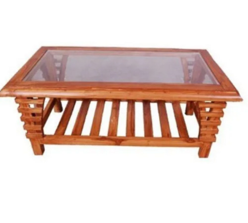 3.5X1.5X3 फुट मैट फ़िनिश हैंडमेड ग्लास और लकड़ी की टेबल असेंबली की आवश्यकता नहीं है