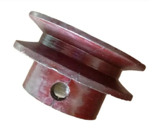 Dark Red Polish Finish Industry Cast Iron Pulleys