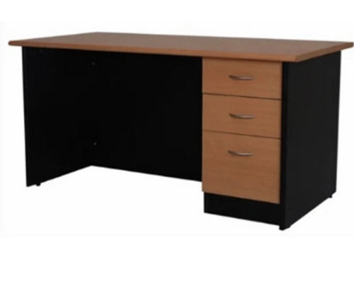 Rectangular Three Drawer Wooden Office Table