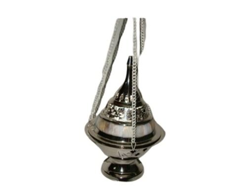 Silver Rust Proof Chrome Finished Decorative Stainless Steel Incense Holder