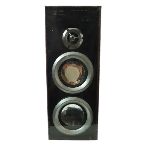 12 Watt 50 Hertz Usb Port And Sd Card Connectivity Tower Speaker Cabinet Material: Plastic