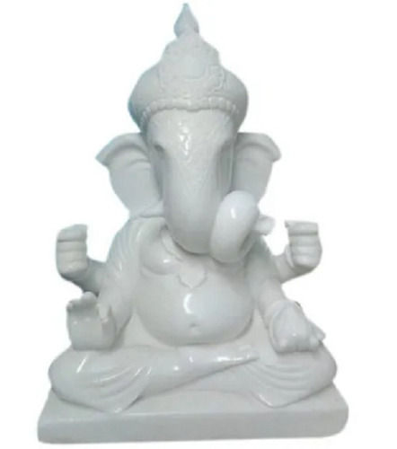 Durable 20 Inch Size Marble Polished Religious Ganesh Statue 