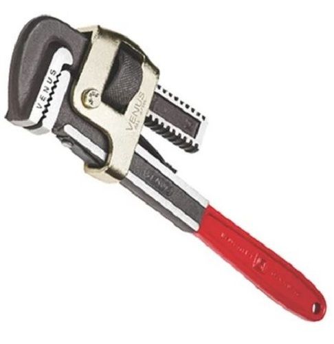 Silver And Red 28 X 3 X 7.5 Cm Rust Proof Steel Adjustable Pipe Wrench