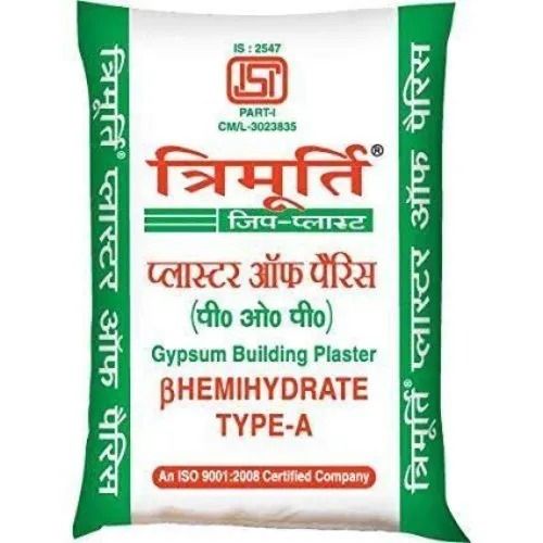 Super White Finish 40 Kilogram Rough Gypsum Plaster For Construction