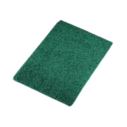 Green 5 Inches Rectangular Polyester Scrubber Pad For Cleaning Utensils