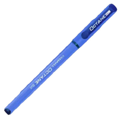 Blue 7 Inches Long Waterproof And Fine Writing Plastic Body Branded Ball Pen