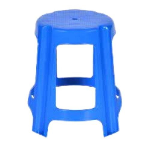 Blue Eco Friendly Safe To Use Unbreakable Plastic Material Modern Style Stool