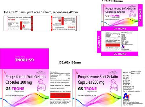 Progesterone Soft Gelatin Capsules 200 Mg Gs-Trone Softgel Capsules