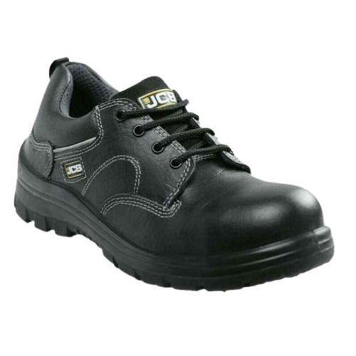 Round Steel Toe PU Outsole Medium Heel Leather Safety Shoe