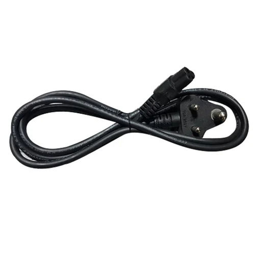 Black Sturdy Design Abrasion Resistant Pvc Laptop Power Cable