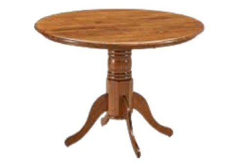 Machine Made Stylish Round Shape Eco Friendly Attractive Strong Wooden Dining Table