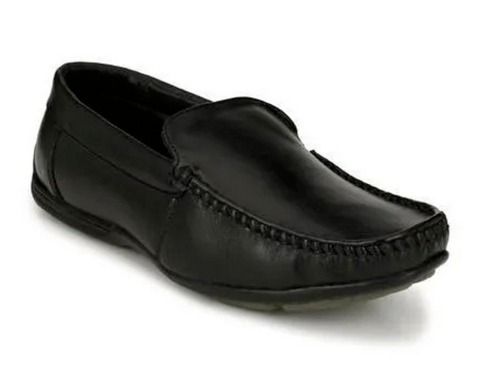 Washable Modern Casual Wear Plain Leather Loafer Shoes For Mens