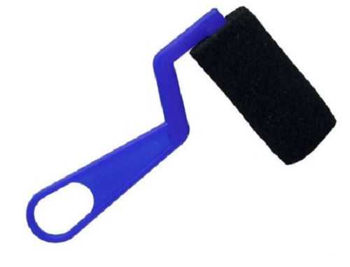 Blue And Black 15X8X15Cm 420 Gram 3 Mm Thick Round Edge Foam Brush With Plastic Handle 