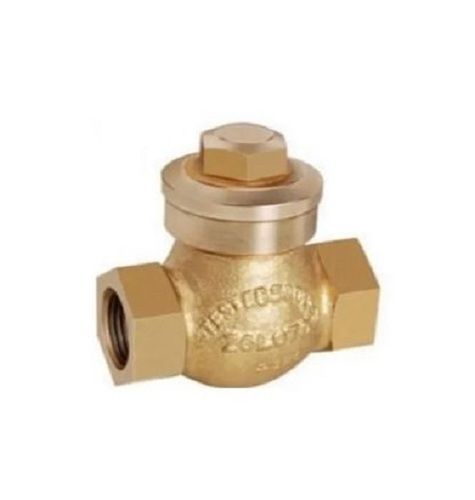 Golden 2 Inches Long Polished Finished Brass Check Valve For Domestic And Industrial