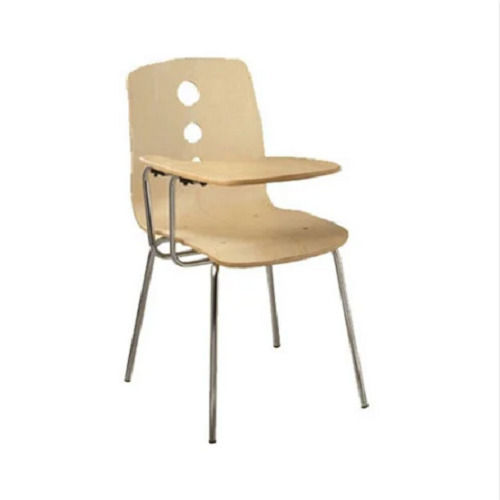 39.4 X 39.4 X 88.9 Cm Durable Steel And Wooden Study Chairs With Writing Pad