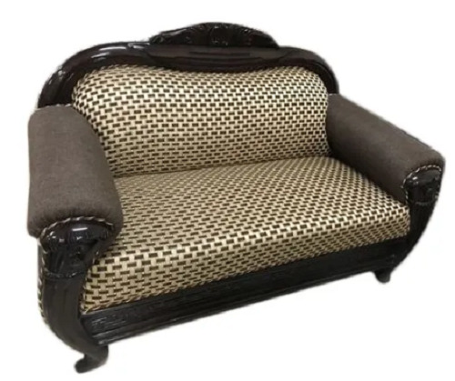 4x2.5 फीट 15 किलोग्राम साफ करने में आसान स्टाइलिश साबर और सॉलिड लकड़ी का सोफा